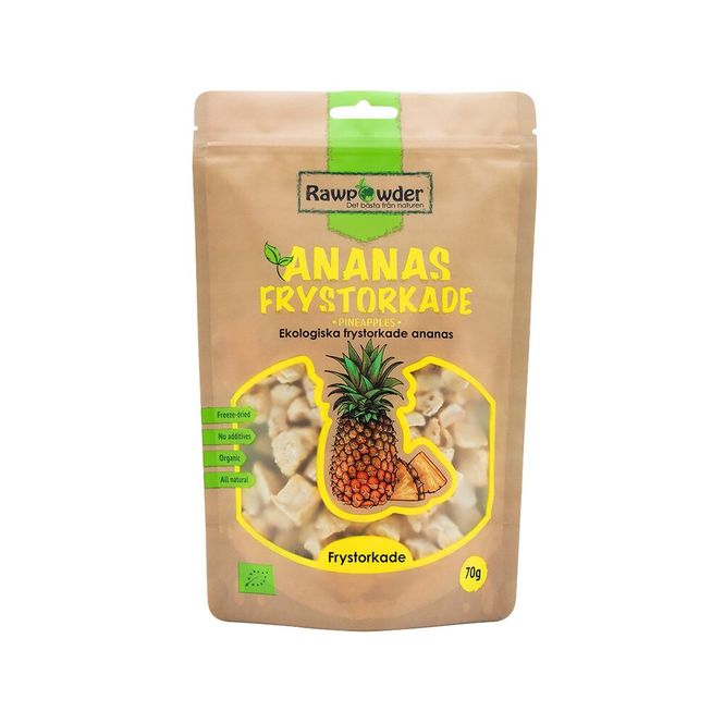 Huvudbild Ananas Frystorkade 70g